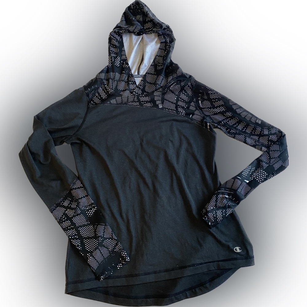 Champion Lightweight Performance Hoodie / Color: Dark Gray / Size: S